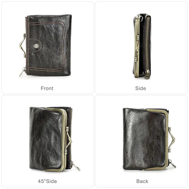Genuine Leather Wallet Women Rieworkes