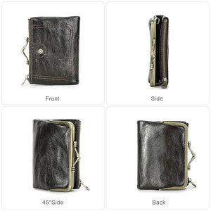Genuine Leather Wallet Women Rieworkes