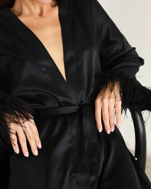 Ruby Feathered Robe Rieworkes