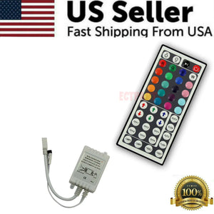 32FT LED SMD Strip Light Flexible 3528 RGB Remote Fairy Lights Room TV Party Bar Rieworkes
