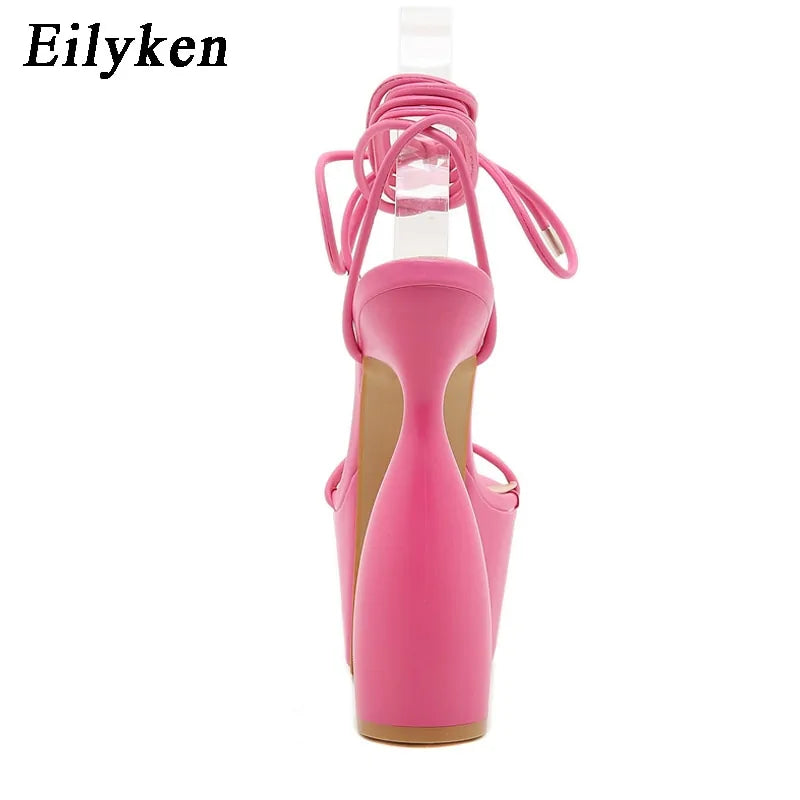 Ankle Strap Super High Heels Rieworkes