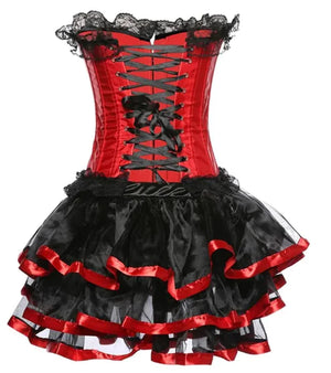 Elegant Red Court Gown Mimarta