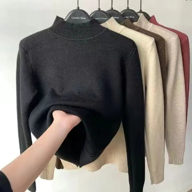 Women Turtleneck Autumn Winter Sweater Rieworkes