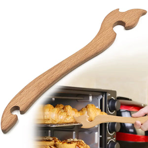 Shinelingee Oven Rack Puller Wood Oven Rack Push Pull Tool Prevent Scalding Pull out Hot Racks Safely Long Handle Toaster Oven AccessoriesSuitable For Kitchen Oven Toaster oven Air fryeretc(1) Mimarta