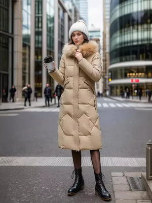 Women's Slim Fit Long Padded Jacket Rieworkes