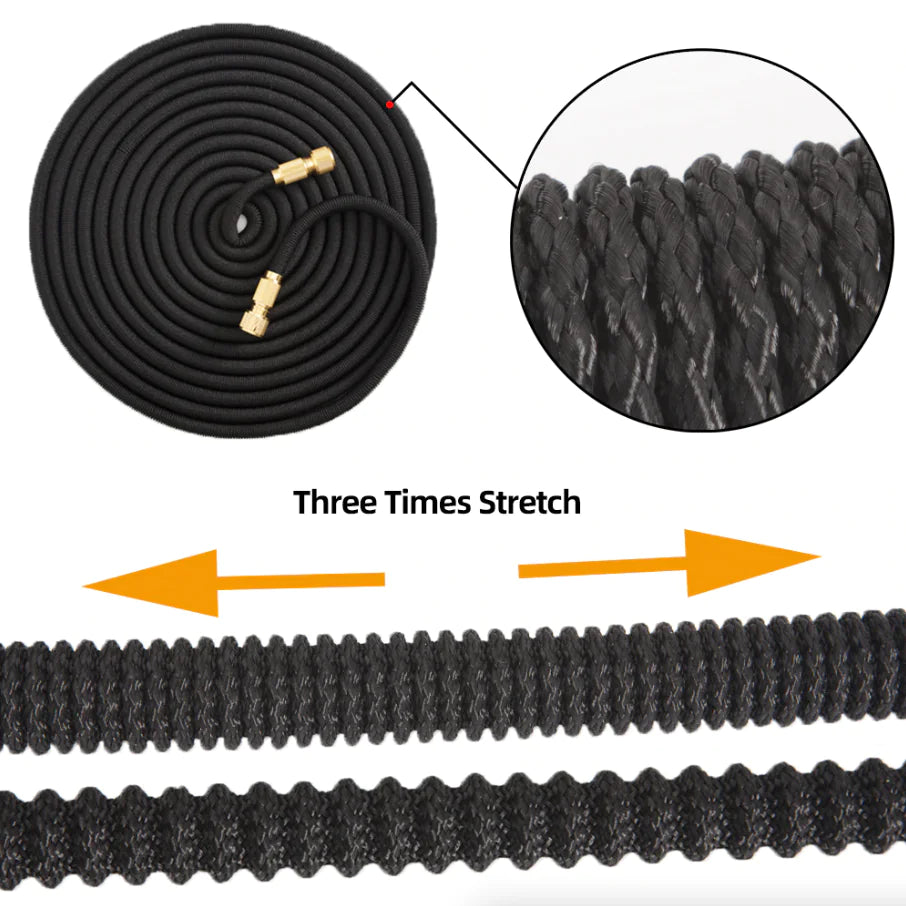 4X Stronger Deluxe Expandable Flexible Garden Hose Water Hose 25, 50, 75, 100FT Rieworkes