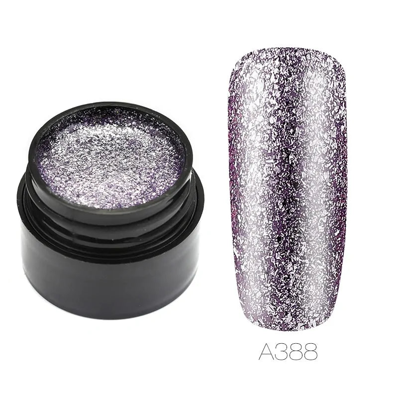 Hybrid Varnishes Gel Nail Polish Set Glitter Rieworkes