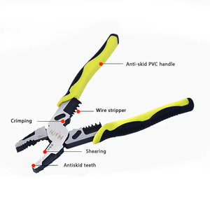 9-Inch Multi-Functional Wire Stripper Pliers Tool Mimarta
