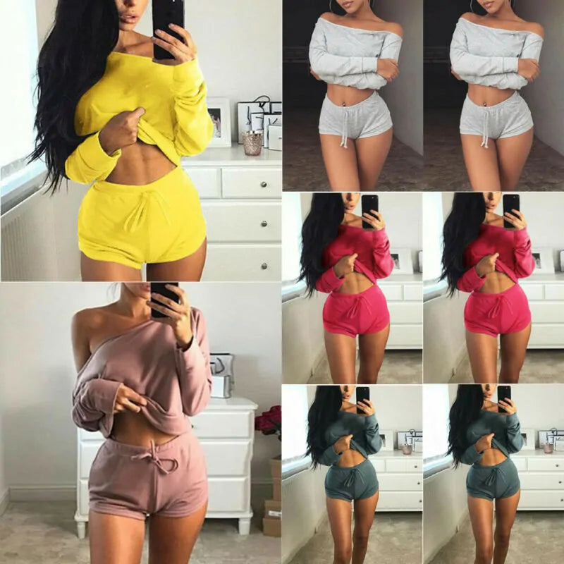 Women's Sport Gym Vest Tops Sports Legging Pants Outfit Wear 2Pcs Outfit Clothes Rieworkes