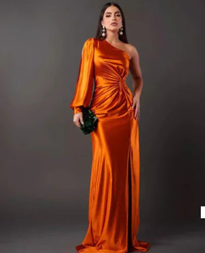 Women's Cinched Waist Slim-Fit Evening Dress Rieworkes
