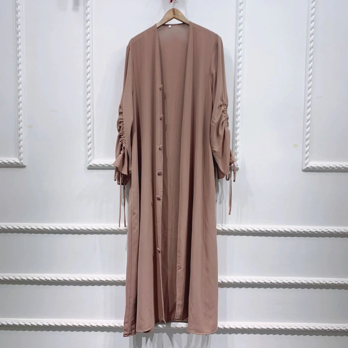 Patchwork Sleeved Cardigan Robe for Women Mimarta