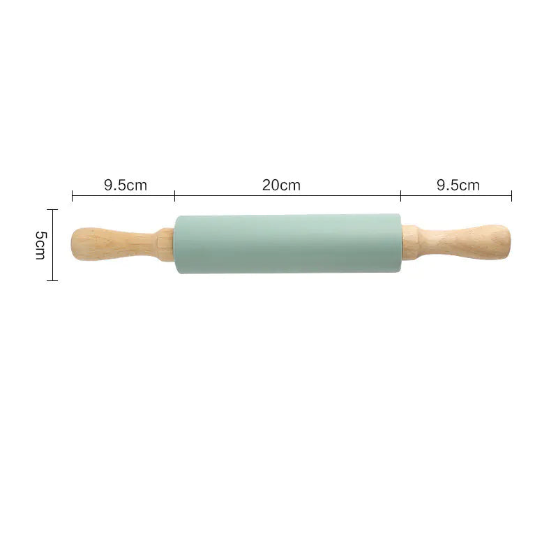 Thick Non-Slip Rolling Pin and Large Non-Stick Mat Rieworkes