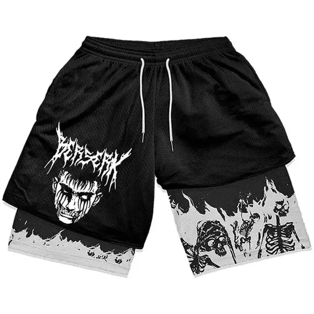 Y2K Men’s Anime Gym Shorts Rieworkes