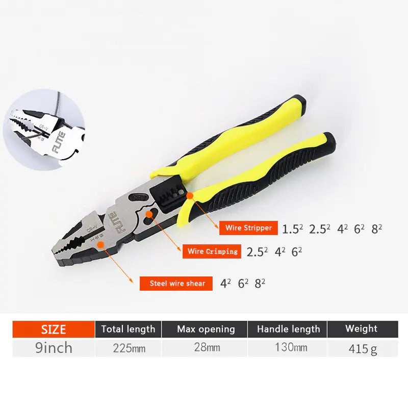 9-Inch Multi-Functional Wire Stripper Pliers Tool Mimarta