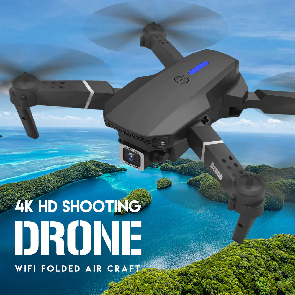 2023 New RC Drone With 4K HD Dual Camera WiFi FPV Foldable Quadcopter +4 Battery Mimarta