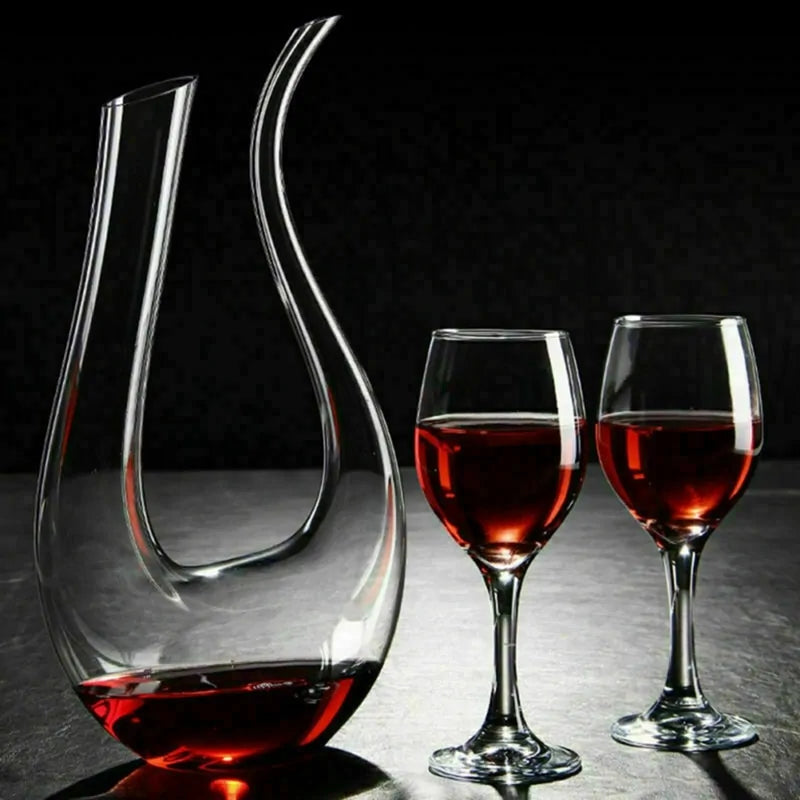 Crystal U-shaped 1500ml Wine Decanter Rieworkes