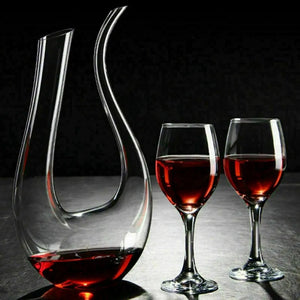 Crystal U-shaped 1500ml Wine Decanter Rieworkes