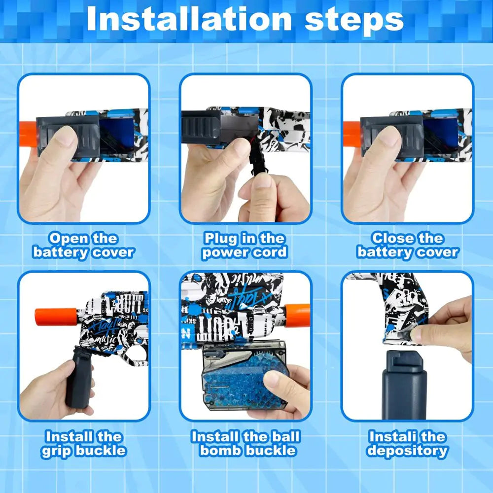 Ball Blaster Gel Shooter Gun Toy Rieworkes