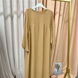 Solid Color Abayas for Women Rieworkes