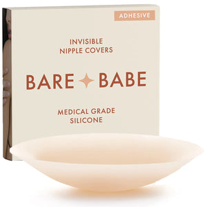 Reusable Silicone Nipple Covers - Waterproof, Nude, 4 Shades - Sticky Breast Stickers for Strapless Dress Crème Medium (Fits C-DD) Rieworkes