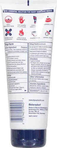 Aquaphor Healing Ointment Advanced Therapy Skin Protectant, Body Moisturizer for Dry Skin, Minor Cuts and Burns, Dry Cuticles, Cracked Heels, Hands and Lips, 7 Oz Tube Rieworkes