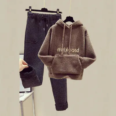 Autumn Winter Fashion Set for Women - Hoodie &amp; Pants Mimarta