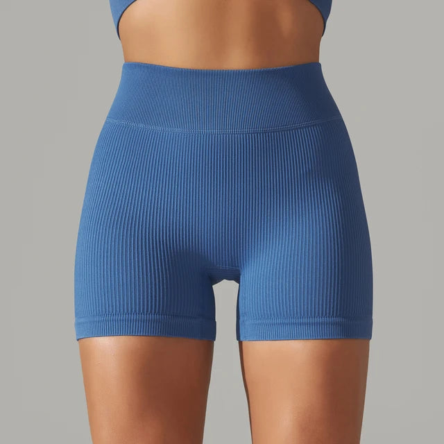 Seamless High Waist Yoga Gym Shorts Rieworkes