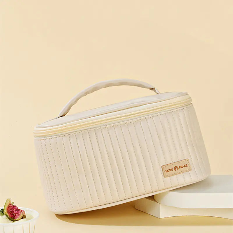 Korean Style Women's Large PU Leather Makeup Bag Mimarta
