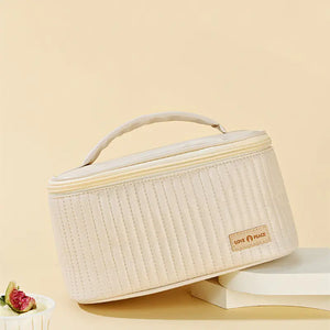 Korean Style Women's Large PU Leather Makeup Bag Mimarta