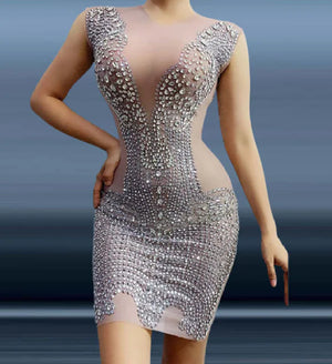 Elegant Slim Gauze Hip Wrap Dress Mimarta