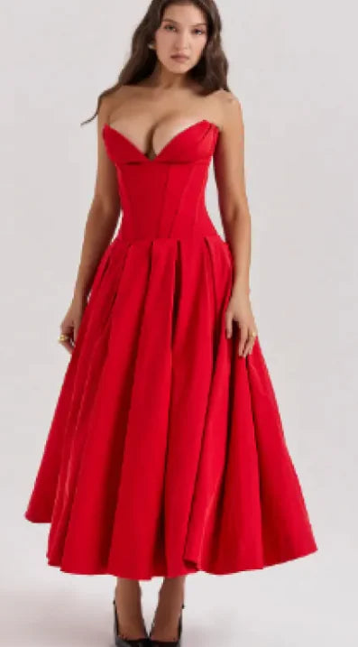 Fashionable New Tube Top Dress For Women Rieworkes
