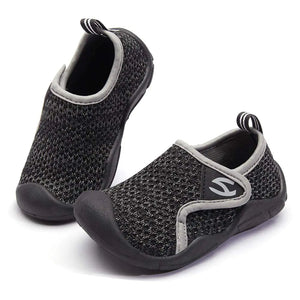 GUBARUN Toddler Boys Girls Sneakers Kids Lightweight Tennis Shoes Breathable 11 Little Kid Black/Grey Rieworkes