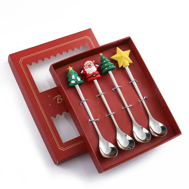 Christmas Cutlery Set: Festive Spoon and Fork Rieworkes