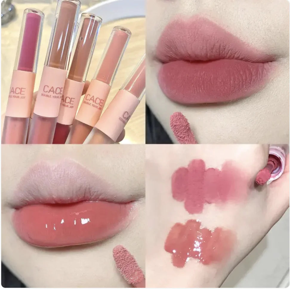 Dual-Ended Long-Lasting Moisturizing Lip Lacquer Rieworkes