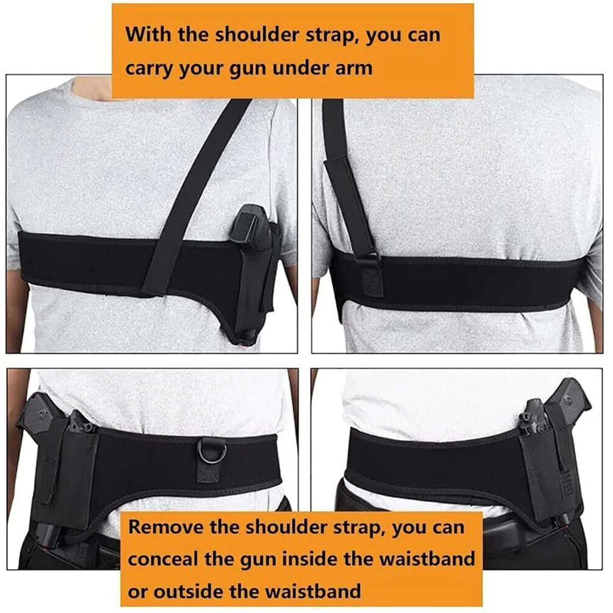 Tactical Concealed Carry Shoulder Waist Pistol Hand Gun Holder Holster Pouch US Mimarta