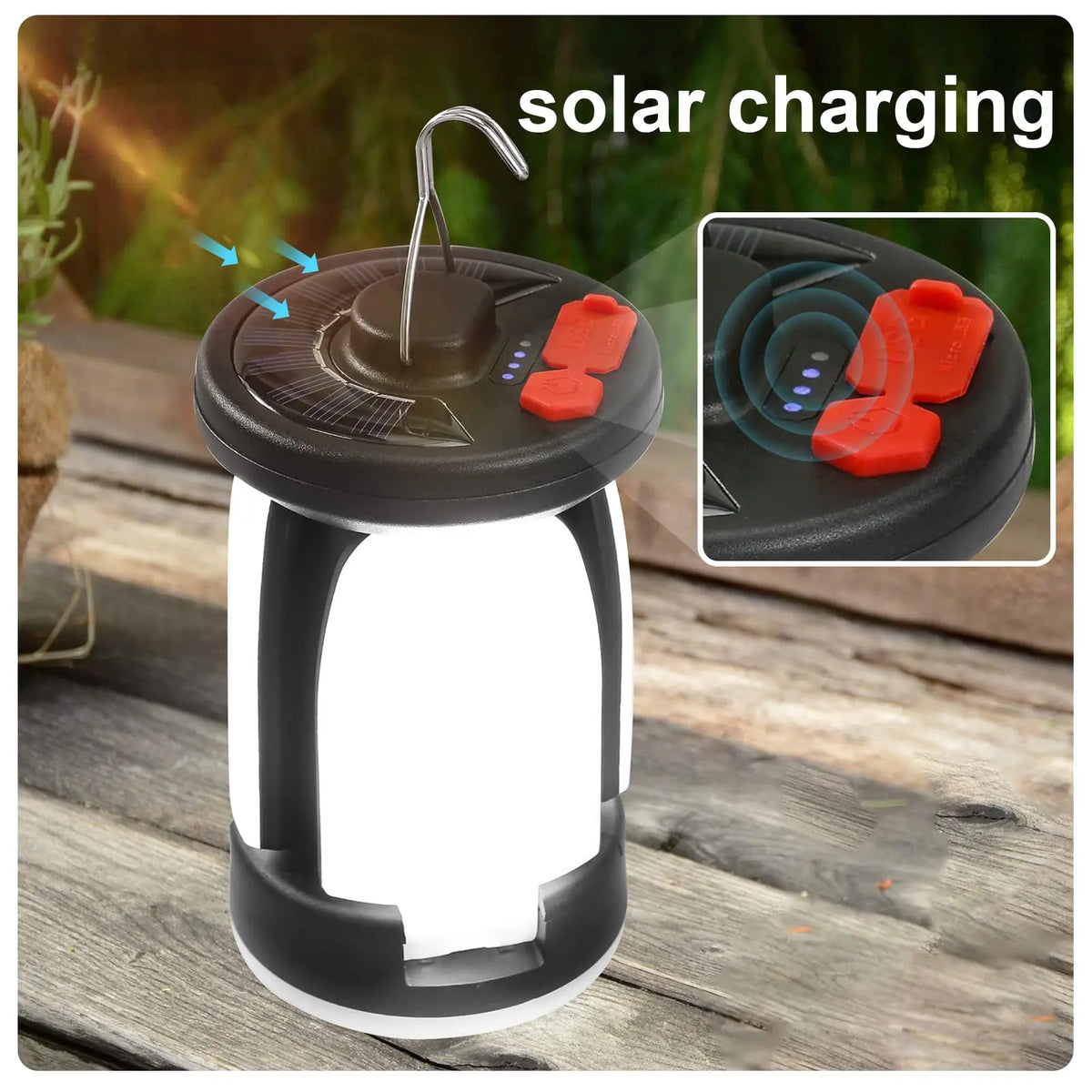 High Power Solar LED Camping Lantern Rieworkes