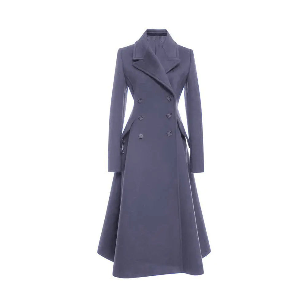 Elegant Slim Fit Women's Wool Coat Mimarta