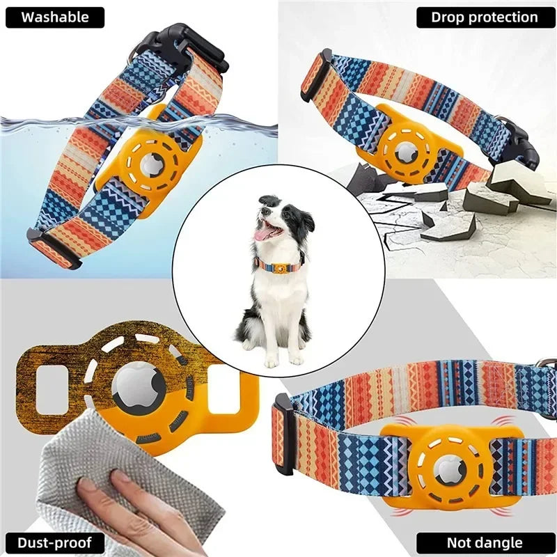 Digital Printing Collar for Apple Airtag - Pets Accessories Mimarta
