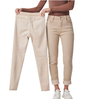 zsangbee Womens Thermal Jeans Fleece Lined Jeans Winter Skinny Jeans Warm Denim Pants Mimarta