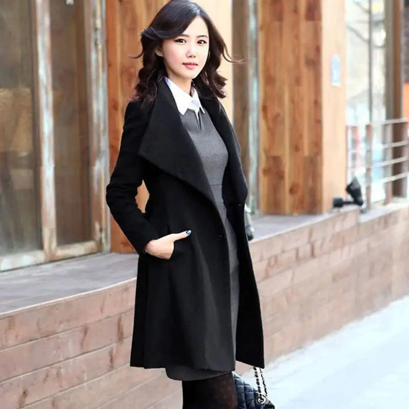 Winter Cashmere Long Women's Coat Rieworkes