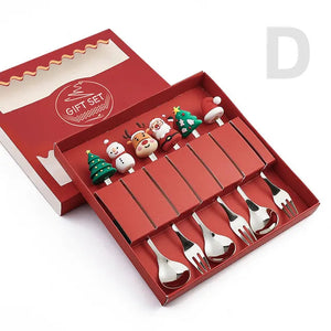 Christmas Cutlery Set: Festive Spoon and Fork Rieworkes