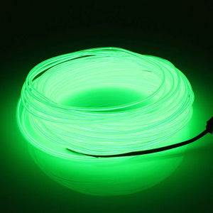 Neon LED Light Glow EL Wire String Strip Rope Tube Decor Car Party + Controller Rieworkes