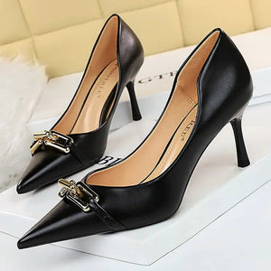 Buckled Chain High Heels Rieworkes