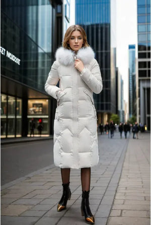 Women's Slim Fit Long Padded Jacket Rieworkes
