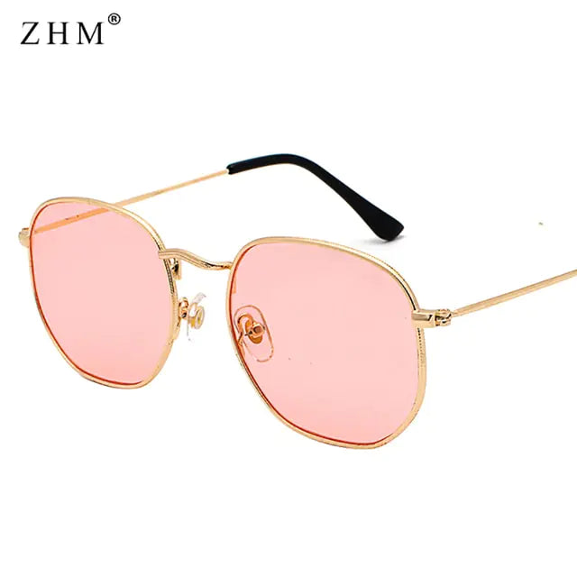 Luxury Sunglasses Classic Square Metal Frame Rieworkes