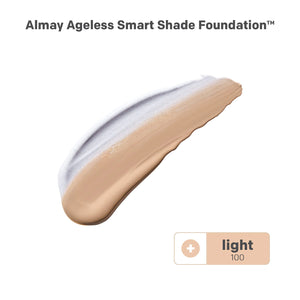 Almay Anti-Aging Foundation, Smart Shade Face Makeup with Hyaluronic Acid, Niacinamide, Vitamin C & E, Hypoallergenic-Fragrance Free, 100 Light, 1 Fl Oz (Pack of 1) 1 Fl Oz (Pack of 1) Rieworkes