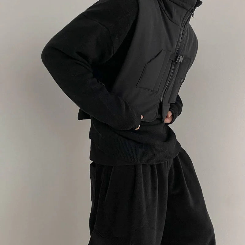 Korean Style Casual Waistcoat Jacket Rieworkes