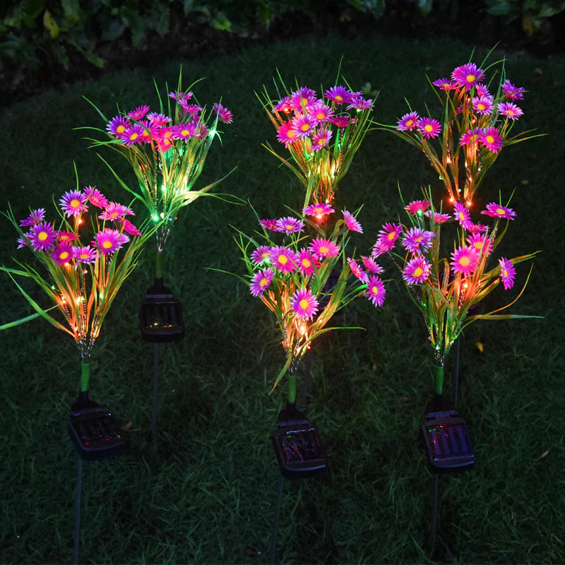 Solar Garden Lights LED Flower Stake Lamp Outdoor Yard Waterproof Patio Decor Mimarta