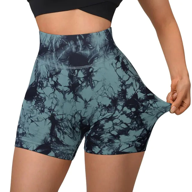 Sports Shorts Women High Waist Workout Seamless Fitness Yoga Shorts Rieworkes