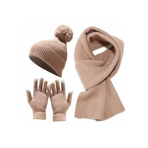 Cozy Winter 3 In 1 Scarf, Beany And Gloves Set Rieworkes